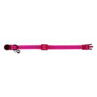 Scream Reflective Adjustable Nylon Cat Collar Loud Pink Each Pet: Cat Category: Cat Supplies  Size: 0kg...