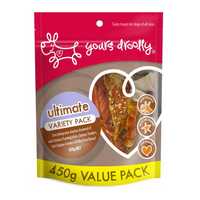 Yours Droolly Ultimate Variety Pack Dog Treats 450g Pet: Dog Category: Dog Supplies  Size: 0.5kg 
Rich...