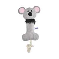 Paws For Life Koala With Rope And Squeaker Plush Dog Toy Each Pet: Dog Category: Dog Supplies  Size:...