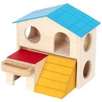 Pawise Colourful 2 Story House Each Pet: Small Pet Category: Small Animal Supplies  Size: 0.3kg 
Rich...