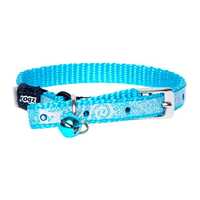 Rogz Sparklecat Pin Buckle Collar Turq X Small Pet: Cat Category: Cat Supplies  Size: 0kg Colour: Blue...