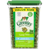 Greenies Feline Treats Dental Catnip Flavour Tub 277g Pet: Cat Category: Cat Supplies  Size: 0.4kg...