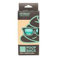 Fuzzyard Poop Bags Compostable 60 Bags Pet: Dog Category: Dog Supplies  Size: 0.2kg 
Rich Description:...