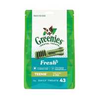 Greenies Fresh Teenie Dog Dental Treats 86 Chews Pet: Dog Category: Dog Supplies  Size: 1.2kg 
Rich...