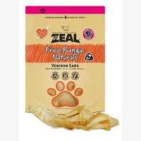 Zeal Free Range Natural Treats Venison Ears 125g Pet: Dog Category: Dog Supplies  Size: 0.2kg 
Rich...