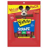 Schmackos Strapz 3 Variety Pkt 500g Pet: Dog Category: Dog Supplies  Size: 0.5kg 
Rich Description:...