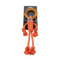 Scream Rope Man With Tpr Head Orange Each Pet: Dog Category: Dog Supplies  Size: 0.1kg 
Rich...