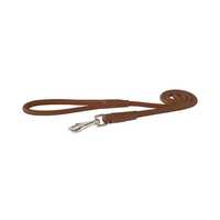 Rogz Leather Round Fixed Lead Brown Small Pet: Dog Category: Dog Supplies  Size: 0.1kg Colour: Brown...