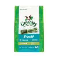 Greenies Fresh Teenie Dog Dental Treats 43 Chews Pet: Dog Category: Dog Supplies  Size: 0.6kg 
Rich...