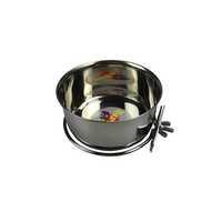 Birdie Stainless Steel Coop Cup With Clamp 148ml Pet: Bird Category: Bird Supplies  Size: 0.1kg 
Rich...