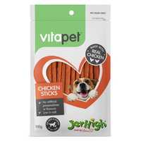 Vitapet Jerhigh Chicken Sticks 400g Pet: Dog Category: Dog Supplies  Size: 0.4kg 
Rich Description:...