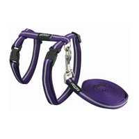 Rogz Alleycat Harness Lead Purple 11mm Pet: Cat Category: Cat Supplies  Size: 0.1kg Colour: Jewel 
Rich...
