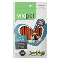 Vitapet Dog Treats Jerhigh Duck Sticks 80g Pet: Dog Category: Dog Supplies  Size: 0.1kg 
Rich...