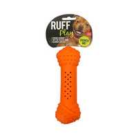 Ruff Play Durable Crunchy Knot Bone Orange Each Pet: Dog Category: Dog Supplies  Size: 0.2kg Material:...