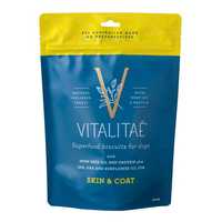 Vitalitae Skin And Coat Biscuit Dog Treats 350g Pet: Dog Category: Dog Supplies  Size: 0.4kg 
Rich...