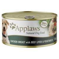 Applaws Chicken Breast With Beef Liver Vegies Adult Wet Dog Food 16 X 156g Pet: Dog Category: Dog...