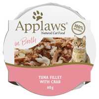 Applaws Tuna Fillet With Crab Wet Cat Food 10 X 60g Pet: Cat Category: Cat Supplies  Size: 0.9kg 
Rich...