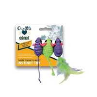 Go Cat Go Three Twined Mice 3pk Cat Toy 3 Pack Pet: Cat Category: Cat Supplies  Size: 0kg 
Rich...