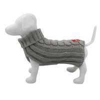 Louie Living Cable Knit Sweater Grey Small Pet: Dog Category: Dog Supplies  Size: 0.1kg 
Rich...