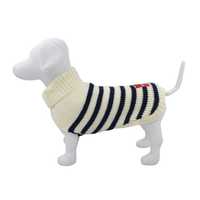 Louie Living Stripe Cardigan Navy White Large Pet: Dog Category: Dog Supplies  Size: 0.2kg Colour:...