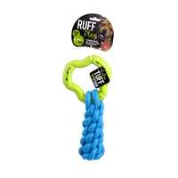 Ruff Play Dog Toy Foam Dental Ring With Rope Each Pet: Dog Category: Dog Supplies  Size: 0.2kg 
Rich...