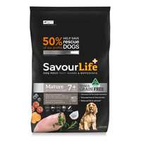 Savourlife Grain Free Mature 7 Plus With Australian Chicken Dry Dog Food 2.5kg Pet: Dog Category: Dog...