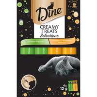 Dine Creamy Treats Chicken Selection 32 X 12g Pet: Cat Category: Cat Supplies  Size: 0.6kg 
Rich...
