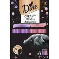 Dine Creamy Treats Seafood Selection 32 X 12g Pet: Cat Category: Cat Supplies  Size: 0.6kg 
Rich...