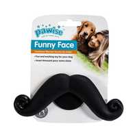 Pawise Moustache Fetch Toy Each Pet: Dog Category: Dog Supplies  Size: 0.1kg Material: Rubber 
Rich...