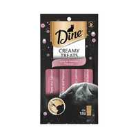 Dine Creamy Treats Tuna Salmon Flavour 4 X 12g Pet: Cat Category: Cat Supplies  Size: 0.1kg 
Rich...