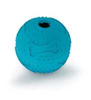 Kazoo Rubber Treat Ball Blue Each Pet: Dog Category: Dog Supplies  Size: 0.2kg Material: Rubber 
Rich...