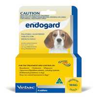 Virbac Endogard Wormer Medium Dog 4 Pack Pet: Dog Category: Dog Supplies  Size: 0kg 
Rich Description:...