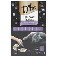 Dine Creamy Treats Mixed Seafood 4 X 12g Pet: Cat Category: Cat Supplies  Size: 0.1kg 
Rich...