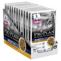 Pro Plan Adult 7 Plus Chicken Gravy Wet Cat Food Pouches 12 X 85g Pet: Cat Category: Cat Supplies ...