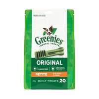 Greenies Original Petite Dog Dental Treats 10 Chews Pet: Dog Category: Dog Supplies  Size: 0.2kg 
Rich...