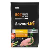 Savourlife Grain Free Dog Food Chicken 10kg Pet: Dog Category: Dog Supplies  Size: 10.7kg 
Rich...