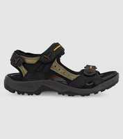The Ecco Mens Offroad Black/Mole/Black is a hiking sandal featuring adjustable straps, suitable for...