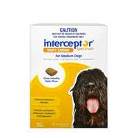 Interceptor Spectrum Chews Medium Yellow 2 X 6 Pack Pet: Dog Category: Dog Supplies  Size: 0.4kg 
Rich...