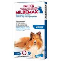 Milbemax All Wormer For Dogs 4 Tablets Pet: Dog Category: Dog Supplies  Size: 0.2kg 
Rich Description:...