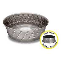 Loving Pets Non Skid Diamond Plate Bowl 946ml Pet: Dog Category: Dog Supplies  Size: 0.1kg Material:...