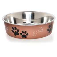 Loving Pets Metallic Bella Bowls Copper Medium Pet: Dog Category: Dog Supplies  Size: 0.1kg Colour:...