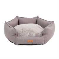 Lulu And Boo Low Front Hexagonal Dog Bed With Removable Cushion Grey Each Pet: Dog Category: Dog...