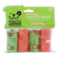 Wags And Wiggles Wastebags 60 Pack Pet: Dog Category: Dog Supplies  Size: 0.1kg 
Rich Description: Wags...