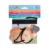 Small Animal Care Harness And Lead Set Guinea Pig Black Each Pet: Small Pet Category: Small Animal...