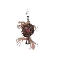 Kazoo Bird Toy Hanging Wicker Ball With Bell Each Pet: Bird Category: Bird Supplies  Size: 0kg 
Rich...