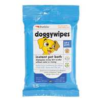 Petkin Doggy Wipes 15 Pack Pet: Dog Category: Dog Supplies  Size: 0.2kg 
Rich Description: No time for...