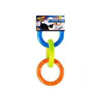 Nerf Dog Tpr 3 Ring Tug Toy Each Pet: Dog Category: Dog Supplies  Size: 0.4kg Material: Rubber 
Rich...