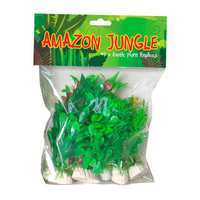 Amazon Jungle Plants Mixed Plastic Plants 10cm Pet: Fish Category: Fish Supplies  Size: 0.2kg 
Rich...