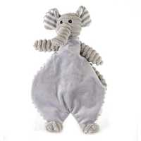Prestige Snuggle Pals Plush Flatty Elephant With Squeaker And Crinkle Silver Each Pet: Dog Category:...
