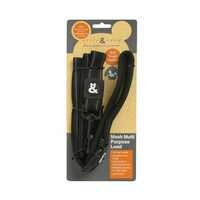Rufus And Coco Dog Lead Multi Purpose Black Each Pet: Dog Category: Dog Supplies  Size: 0.1kg Colour:...